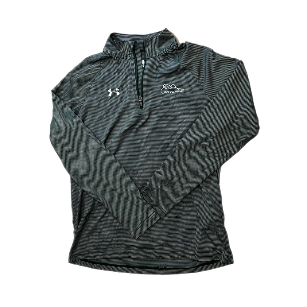 Used Under Armour Florida Gators Green and White Quater Zip Size Large